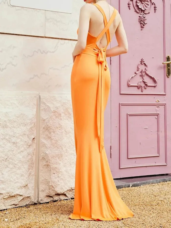 Strapless Backless Prom Dress - Chloe Dress