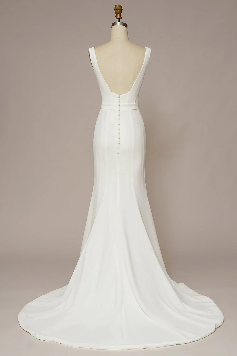 Square Neck Wedding Dress - Chloe Dress