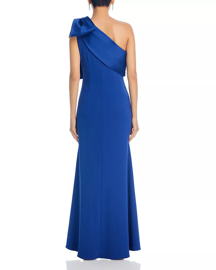 One-Shoulder Satin Sleeveless Floor-Length Evening Dress - Chloe Dress