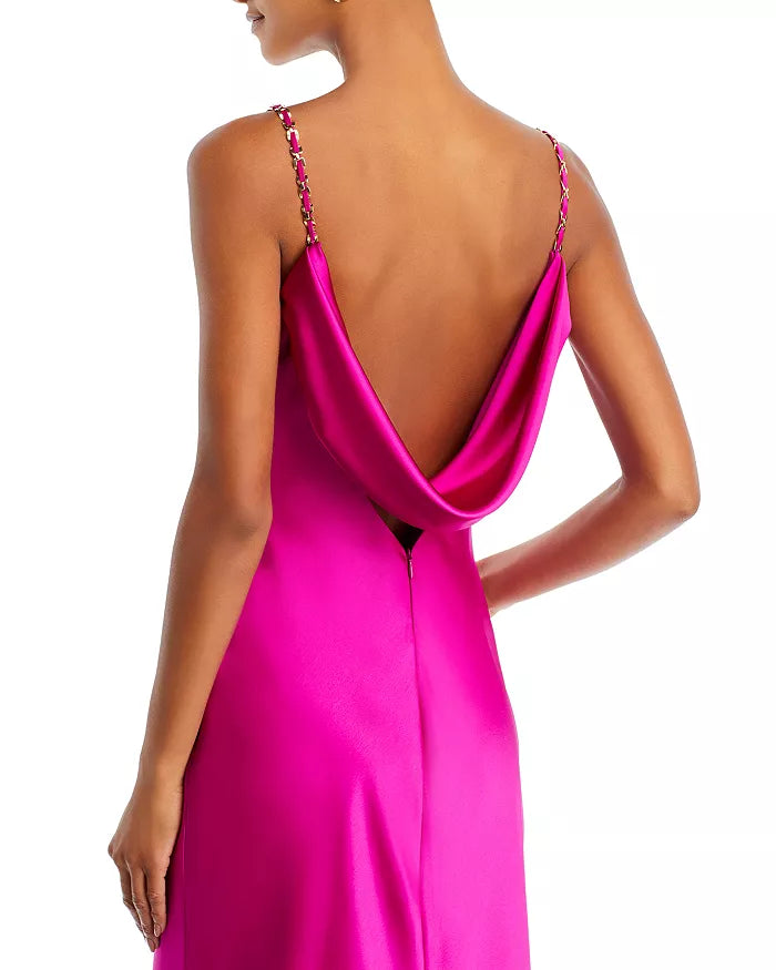 Satin Backless Floor-Length Evening Dress - Chloe Dress