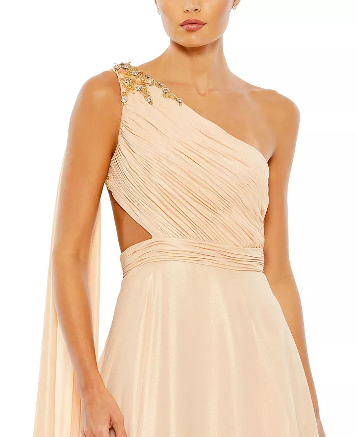 One-Shoulder Backless Floor-Length Evening Dress - Chloe Dress