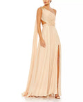 One-Shoulder Backless Floor-Length Evening Dress - Chloe Dress