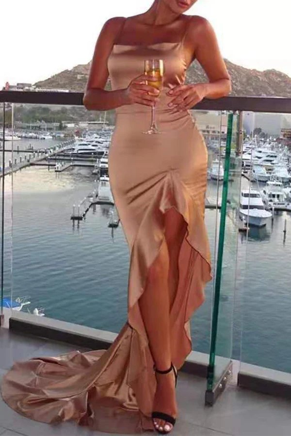 High Slit Evening Dress - Chloe Dress