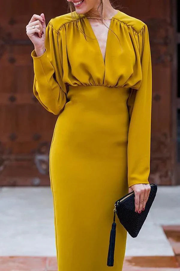 V-Neck Evening Dress - Chloe Dress