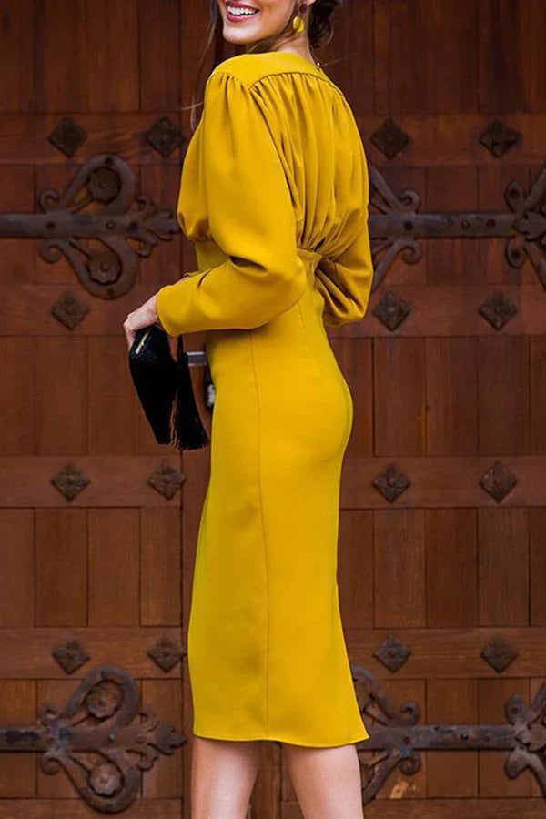 V-Neck Evening Dress - Chloe Dress