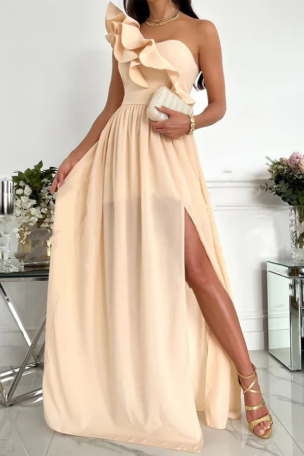 Ruffled Evening Dress - Chloe Dress