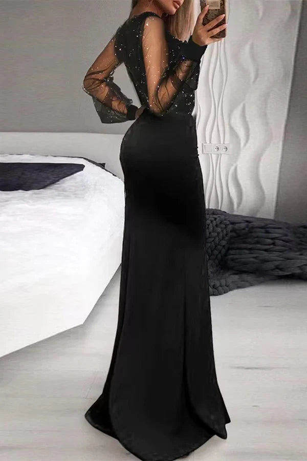 V-Neck Evening Dress - Chloe Dress