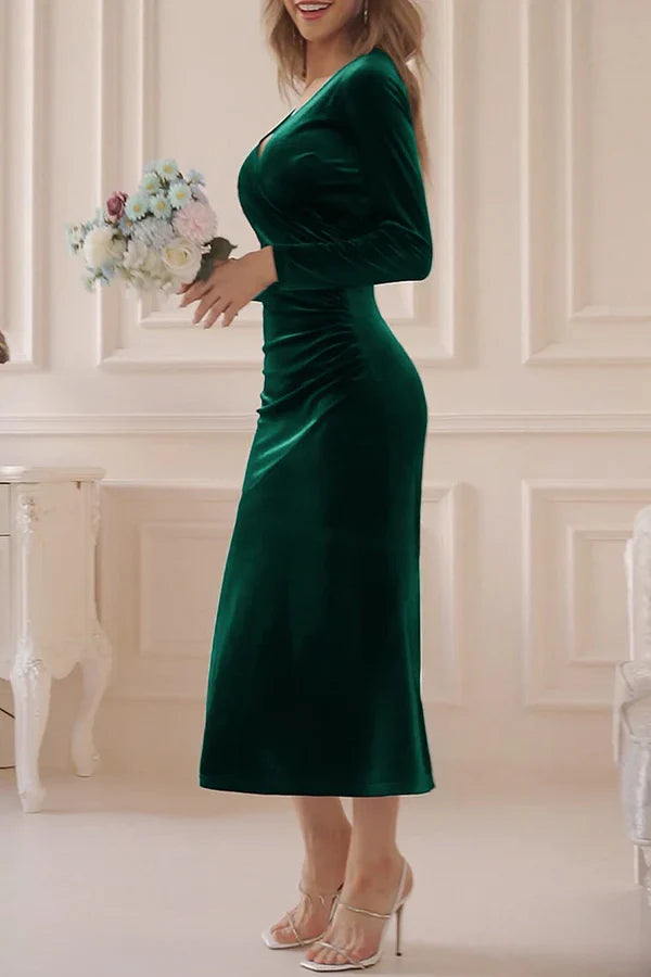 V-Neck Evening Dress - Chloe Dress