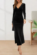 V-Neck Evening Dress - Chloe Dress