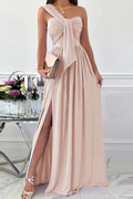 One-Shoulder Asymmetric Evening Dress - Chloe Dress