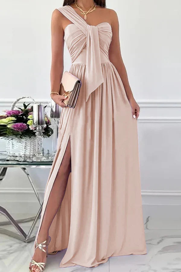 One-Shoulder Asymmetric Evening Dress - Chloe Dress