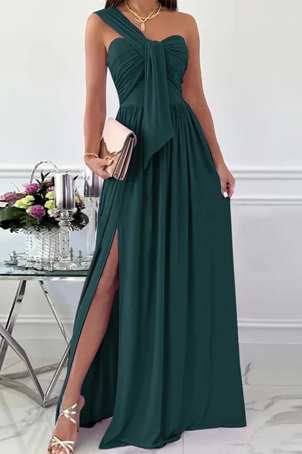 One-Shoulder Asymmetric Evening Dress - Chloe Dress