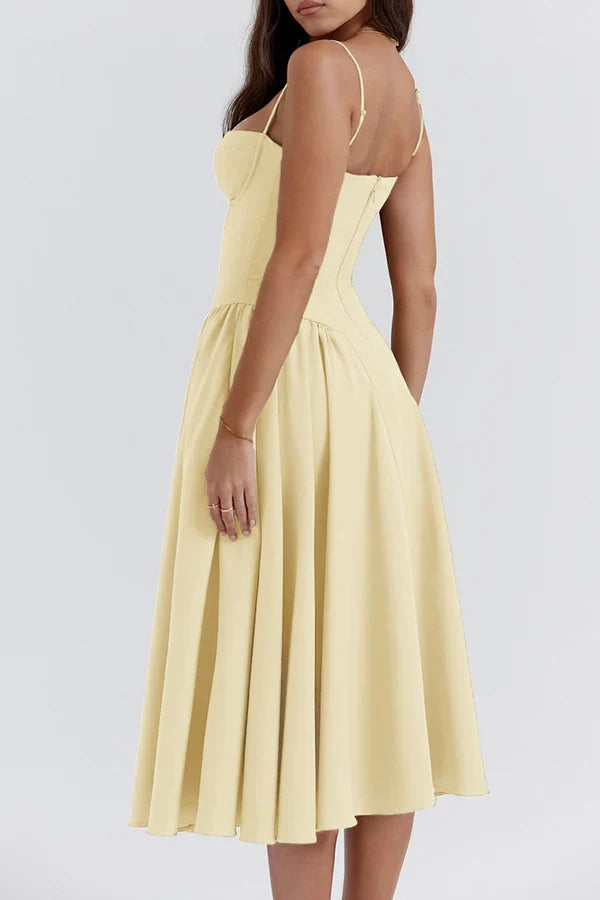 Square Neck Evening Dress - Chloe Dress