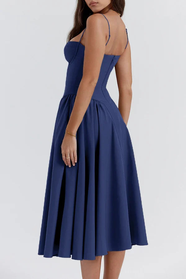 Square Neck Evening Dress - Chloe Dress