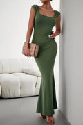 Square Neck Evening Dress - Chloe Dress