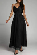 A-Line V-Neck Evening Dress - Chloe Dress