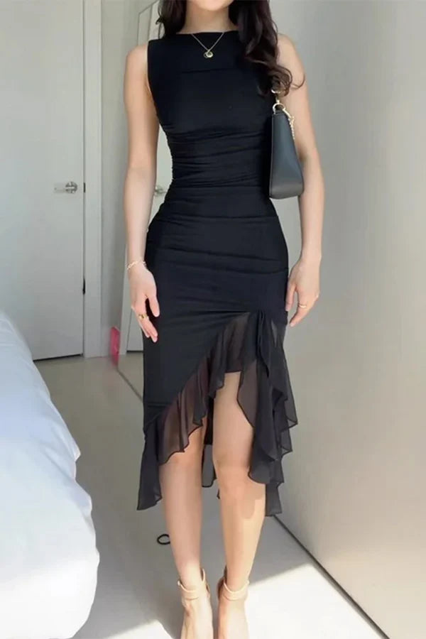 Pleated Evening Dress - Chloe Dress