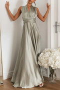 V-Neck Backless Evening Dress - Chloe Dress