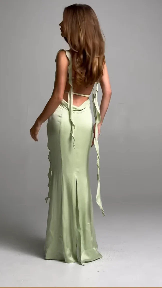 Strapless Sleeveless Floor-Length Prom Dress - Chloe Dress