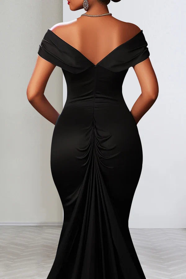 Backless High Slit Evening Dress - Chloe Dress