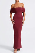 Backless Pleated Evening Dress - Chloe Dress