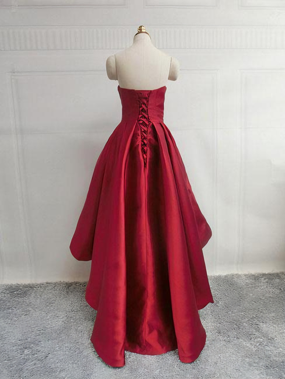 Sweetheart Satin Lace-Up Back Formal Dress - Chloe Dress