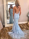 Mermaid Tulle Sleeveless Train Prom Dress - Chloe Dress