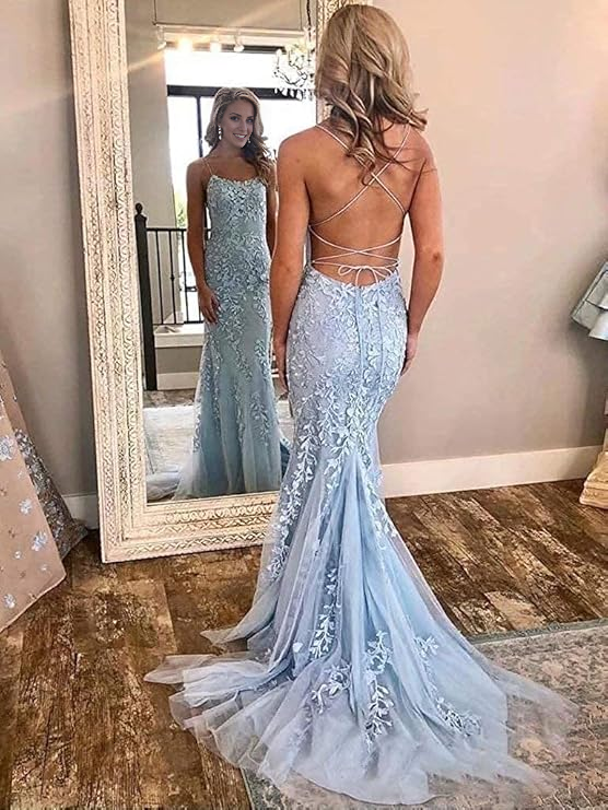 Mermaid Tulle Sleeveless Train Prom Dress - Chloe Dress