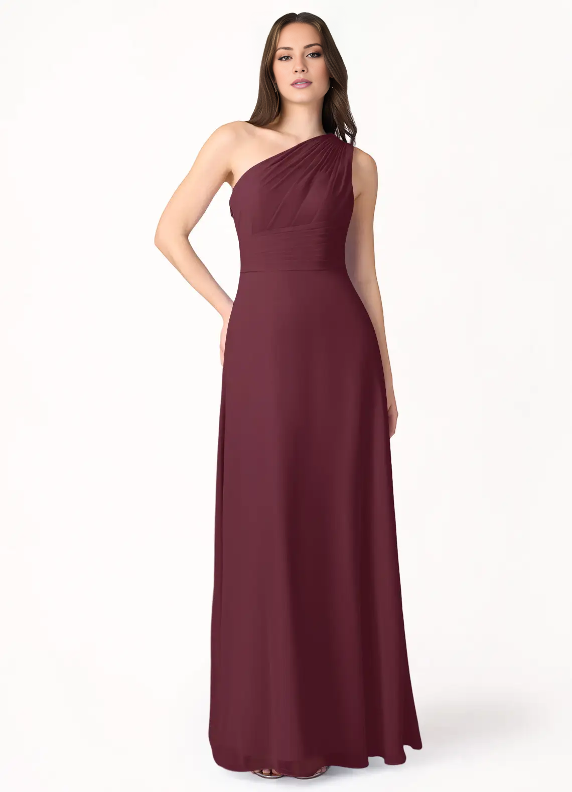 A-Line Chiffon Floor-Length Evening Dress - Chloe Dress
