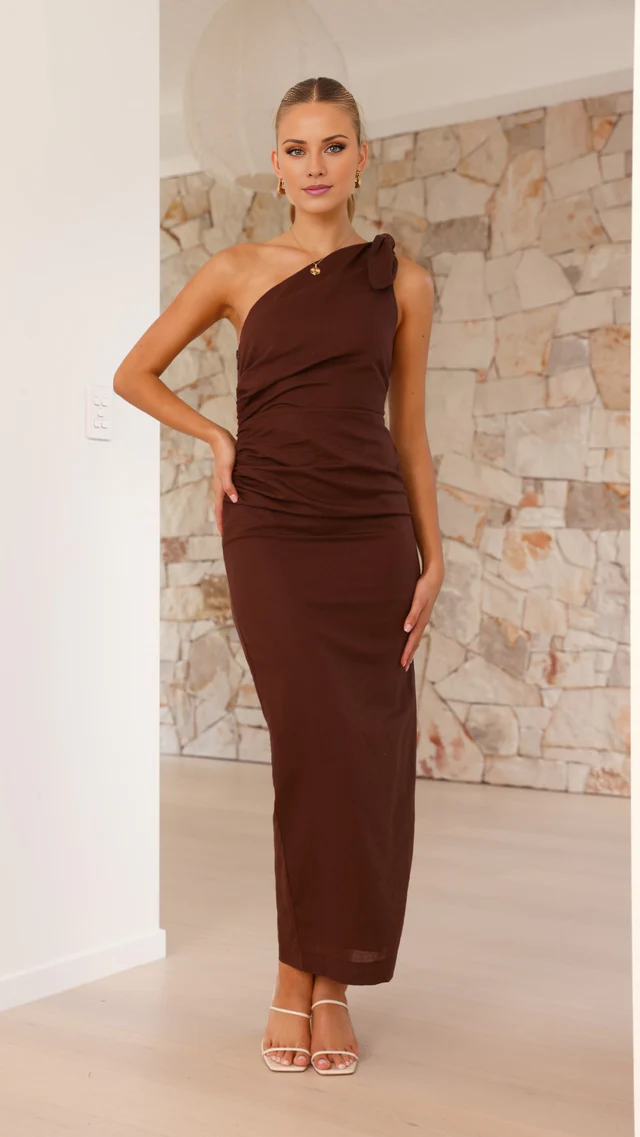 One-Shoulder Sleeveless Prom Dress - Chloe Dress