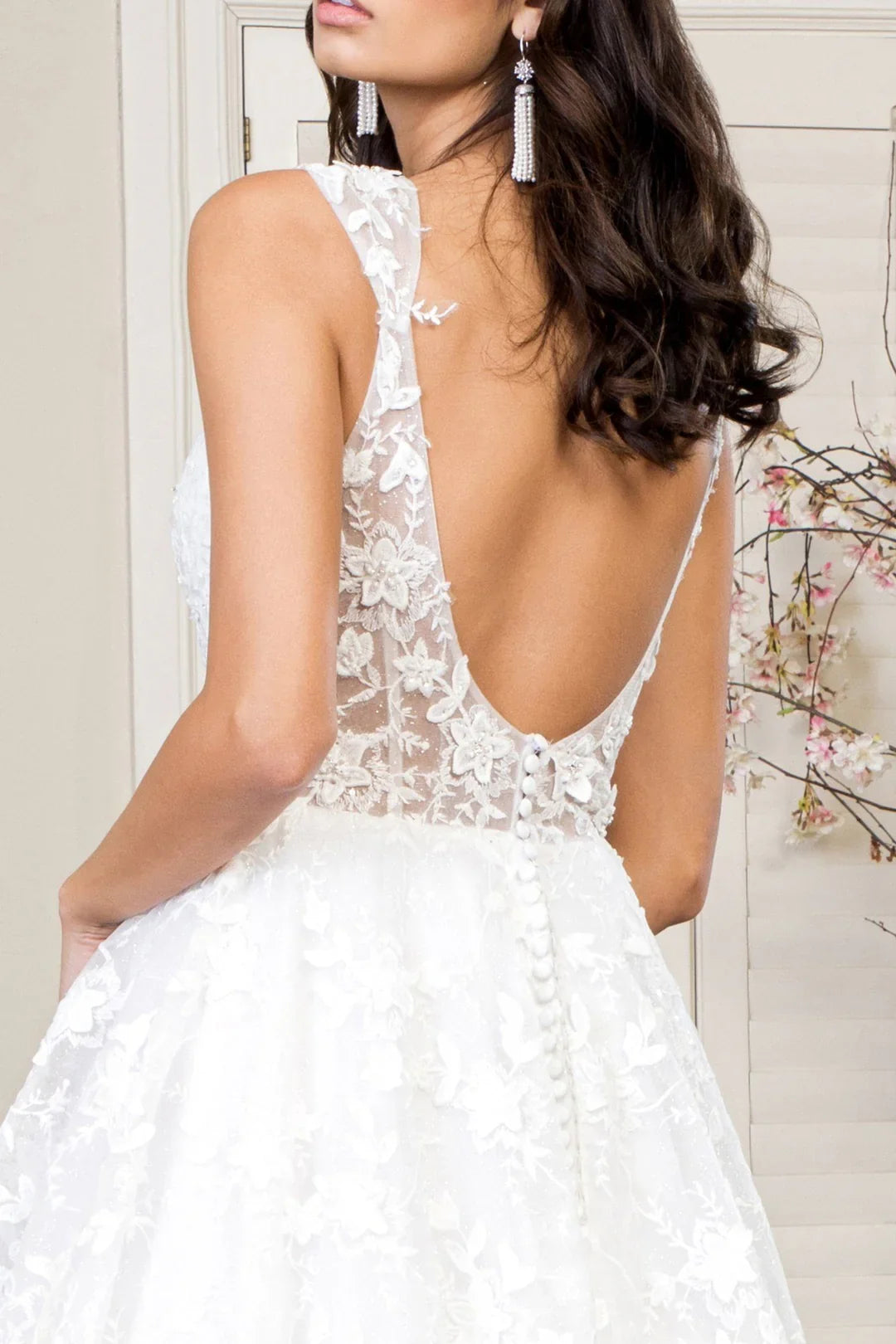 V-Neck Wedding Dress - Chloe Dress