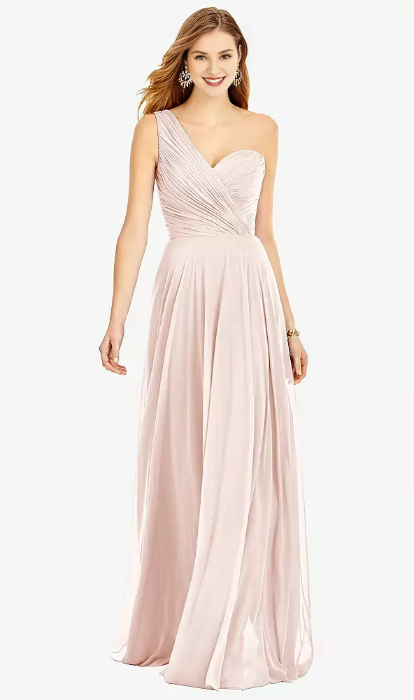 One-Shoulder Chiffon Floor-Length Prom Dress - Chloe Dress