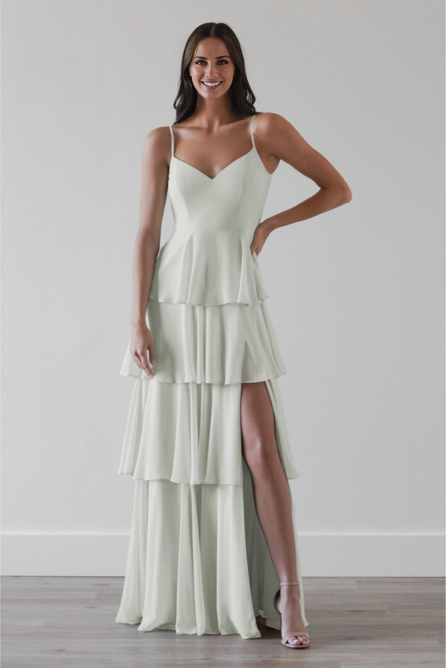 A-Line V-Neck Sleeveless Floor-Length Evening Dress - Chloe Dress