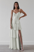 A-Line V-Neck Sleeveless Floor-Length Evening Dress - Chloe Dress