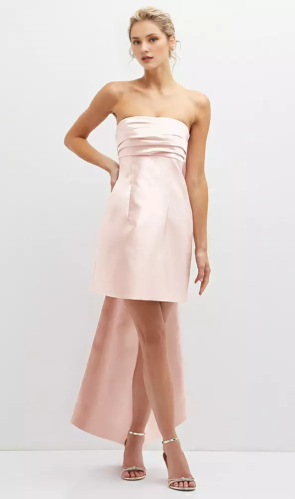 Strapless Satin Mini Prom Dress - Chloe Dress