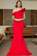 Mermaid One-Shoulder Sleeveless Evening Gown - Chloe Dress
