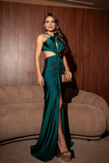 Green Mermaid Sleeveless Backless Ball Dress - Chloe Dress