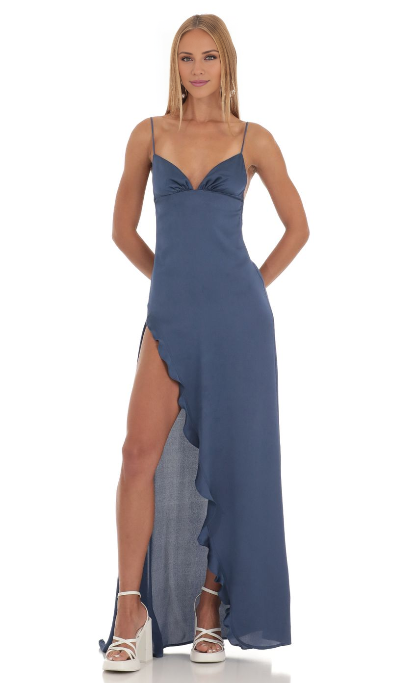 Off-Shoulder Sleeveless Backless High Slit Floor-Length Prom Dress - Chloe Dress