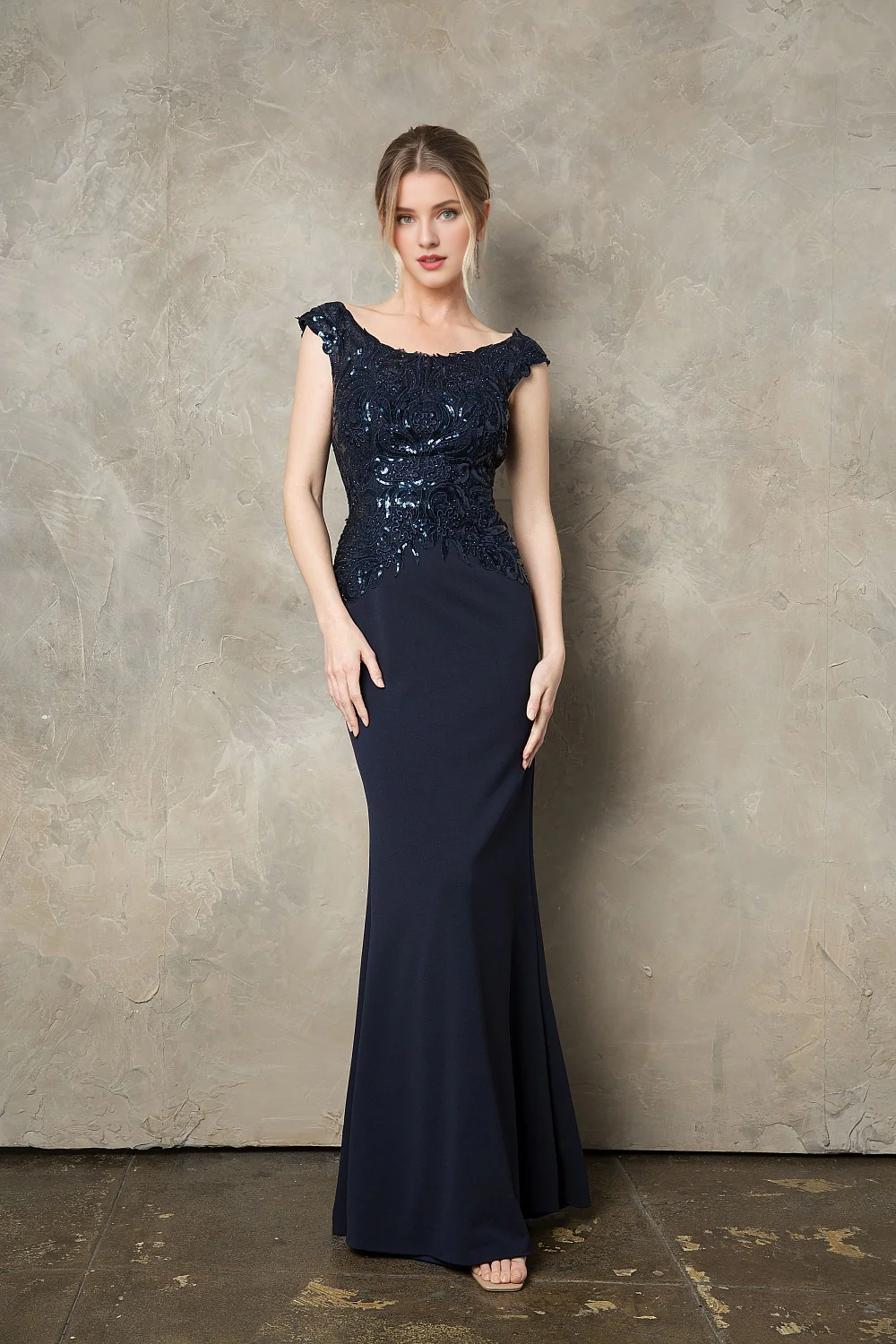 Sequin Long Sleeve Embroidered Dress - Chloe Dress
