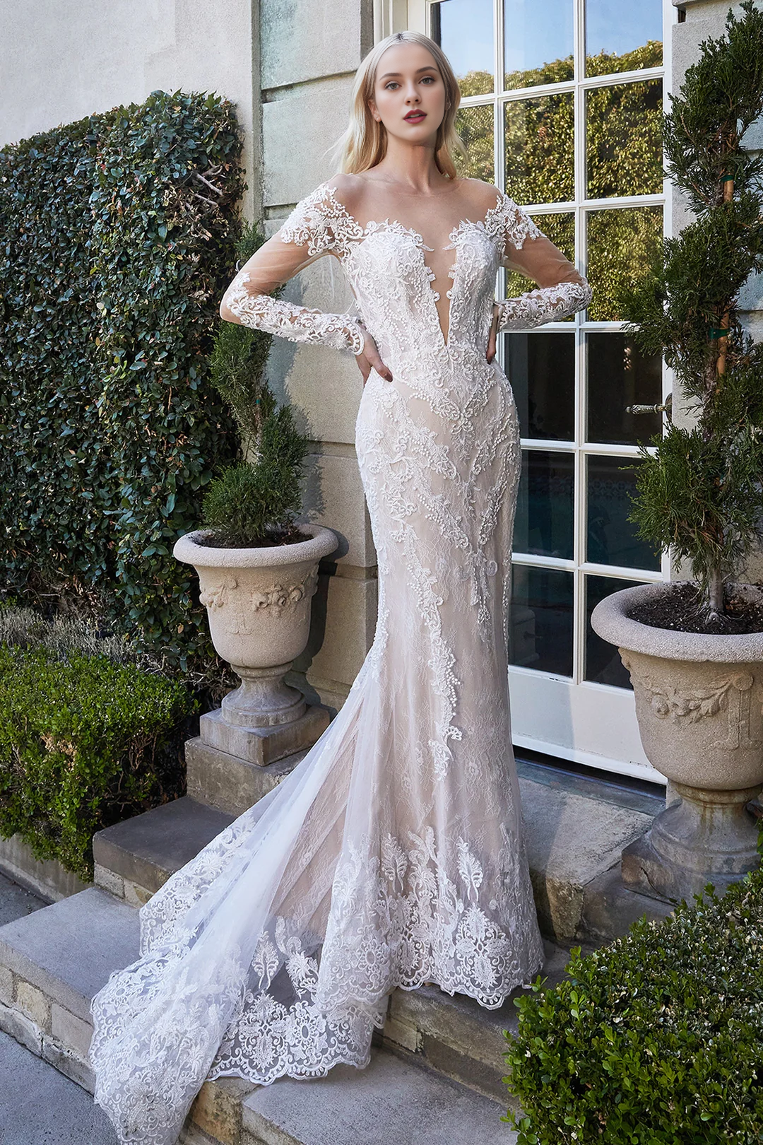Lace Long Sleeve Wedding Dress - Chloe Dress