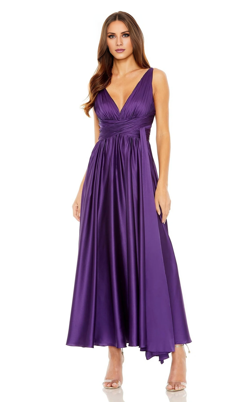 A-Line V-Neck Backless Evening Dress - Chloe Dress