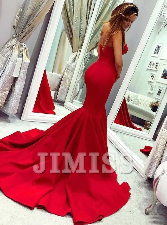 Mermaid Strapless Floor-Length Evening Gown - Chloe Dress