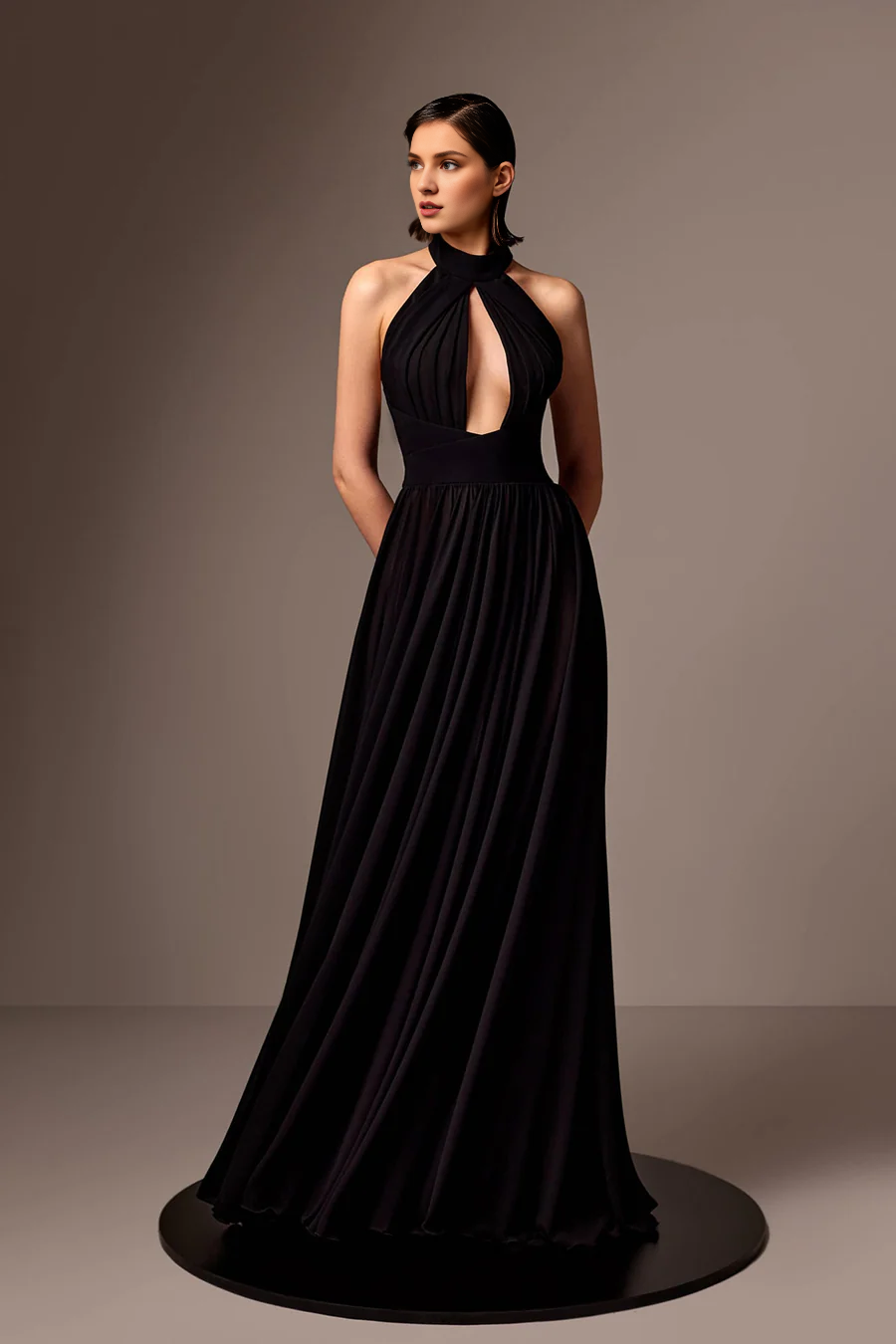Chiffon Floor-Length Evening Gown - Chloe Dress