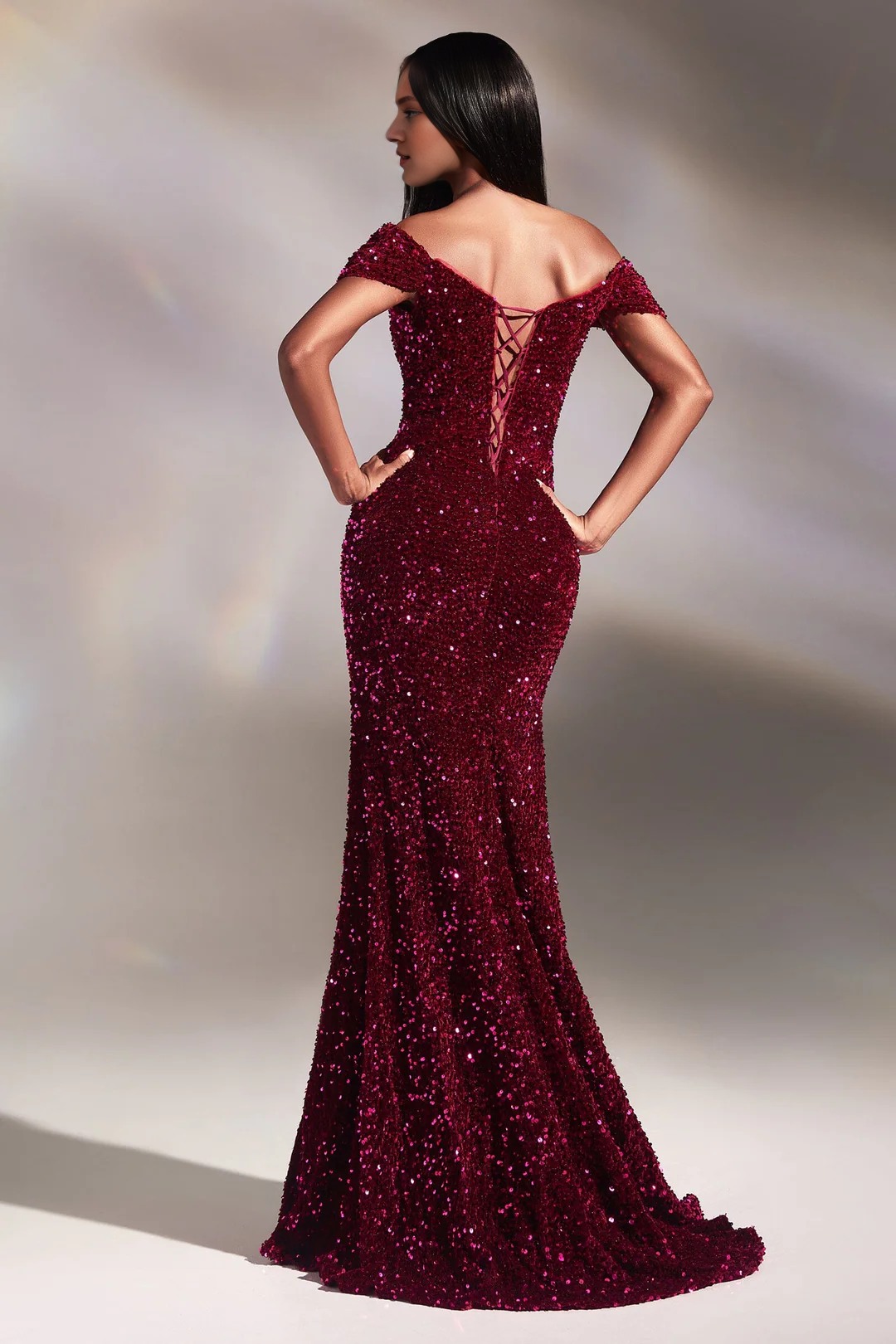 Off-Shoulder Sequin Dress - Chloe Dress