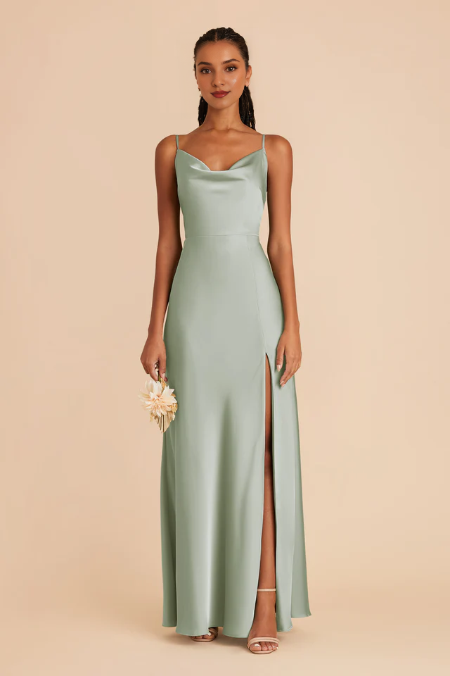 High Slit Floor-Length Wedding Dress - Chloe Dress