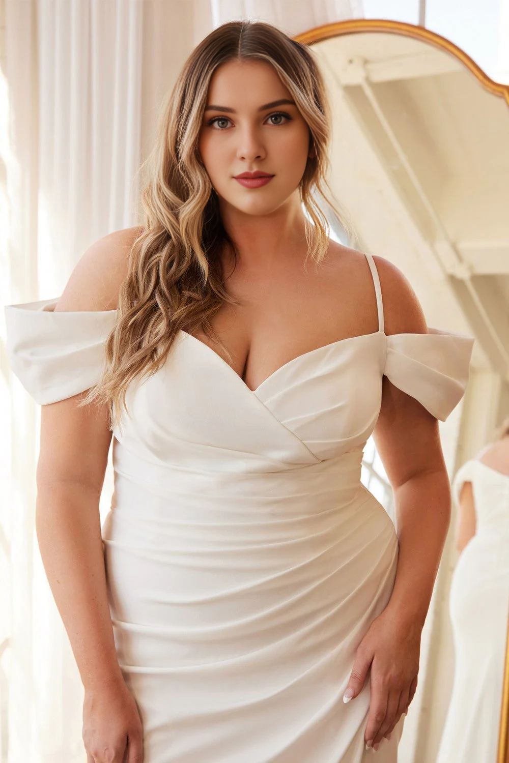 White Sweetheart Wedding Dress - Chloe Dress