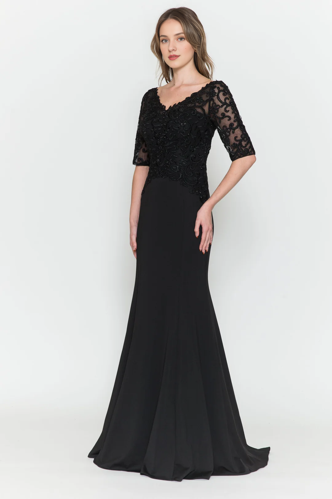 V-Neck Embroidered Dress - Chloe Dress