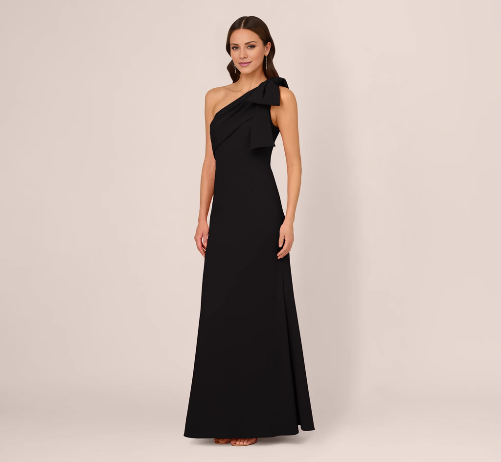 One-Shoulder Crepe Prom Dress - Chloe Dress