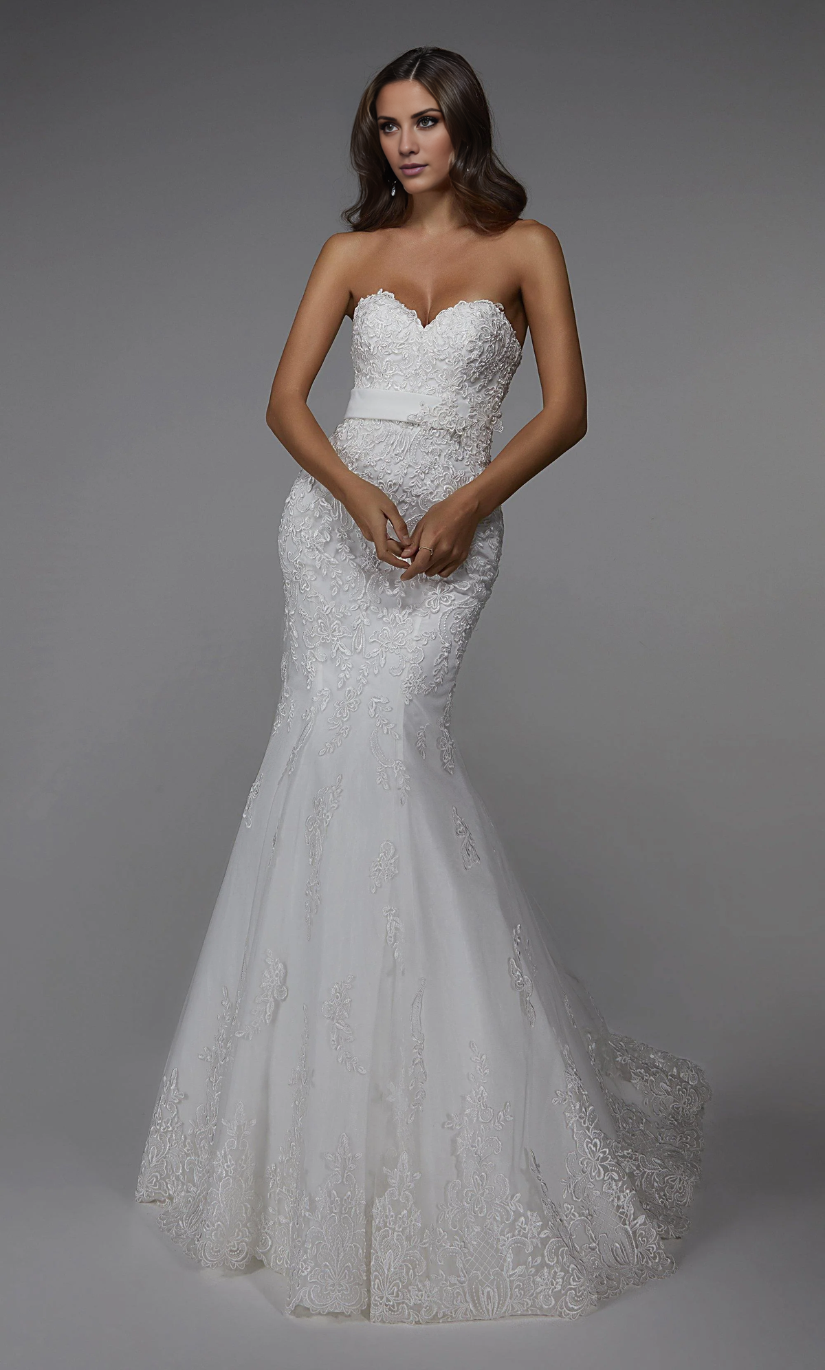 Strapless Satin Backless Floor-Length Wedding Dress - Chloe Dress