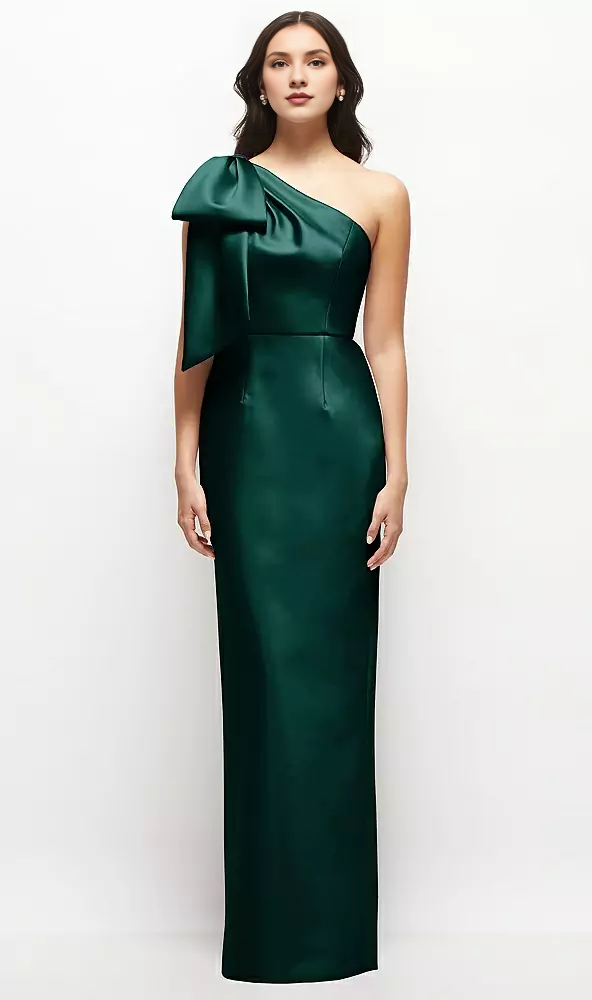 One-Shoulder Satin Wedding Dress - Chloe Dress